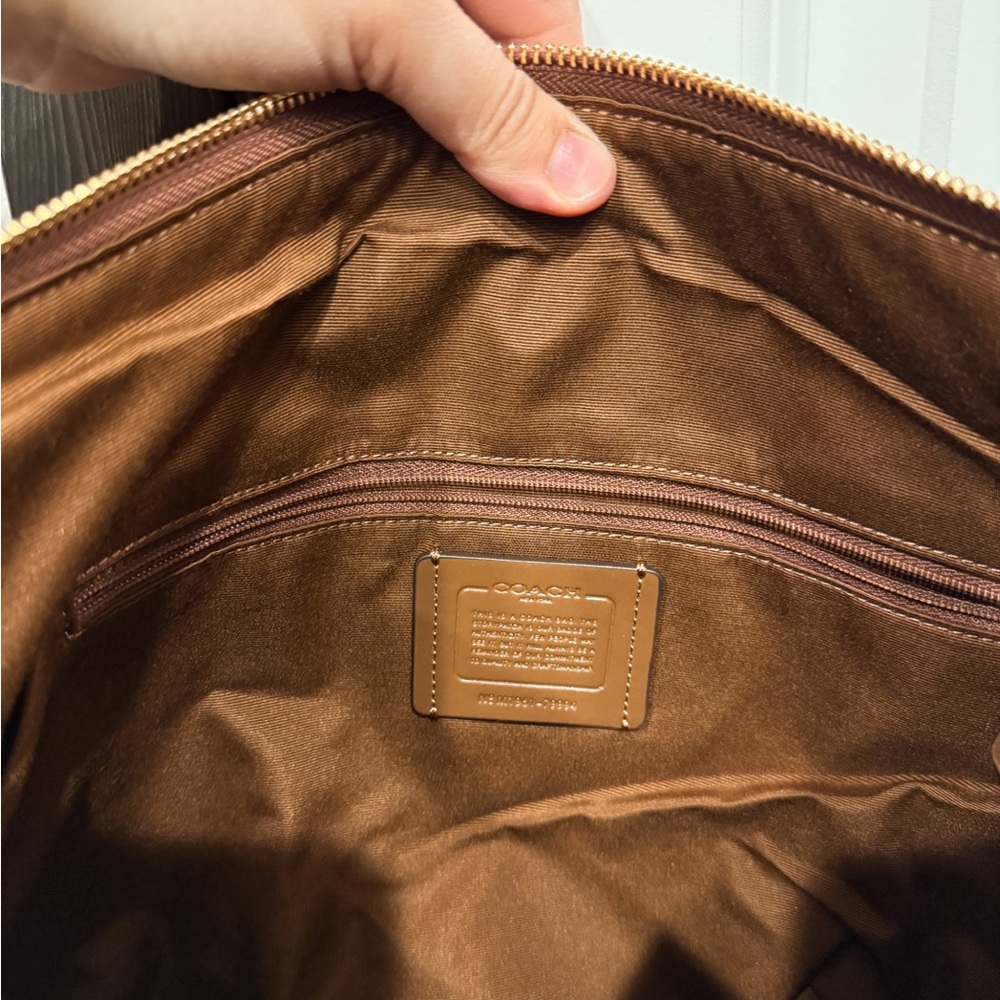 Coach Brown Shoulder Bag with Gold Hardware - Picture 5 of 5